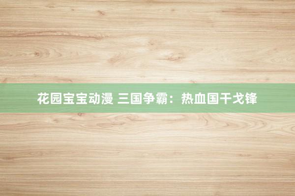 花园宝宝动漫 三国争霸：热血国干戈锋
