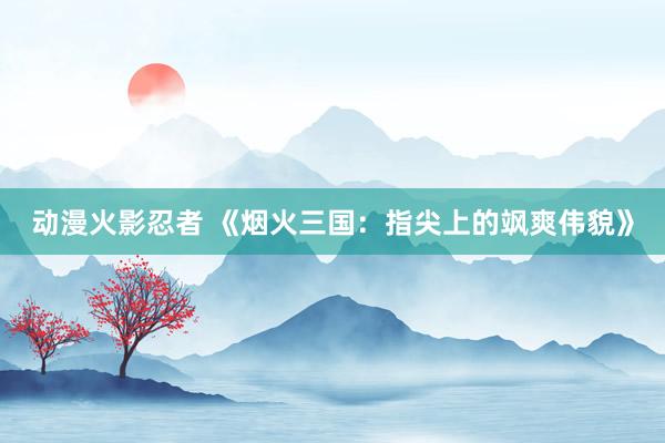 动漫火影忍者 《烟火三国：指尖上的飒爽伟貌》
